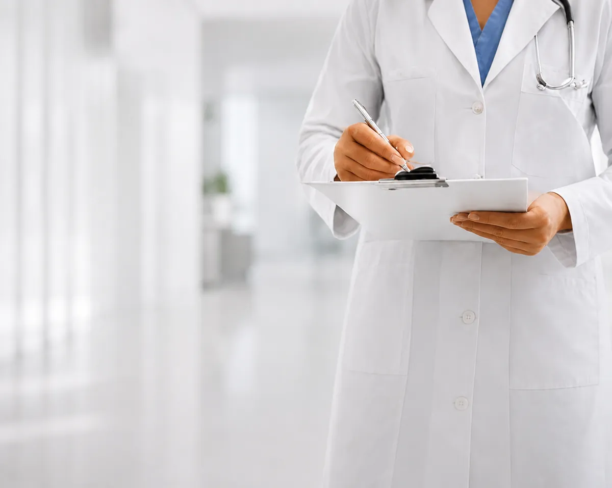 Lekarz podczas konsultacji w KONO Clinic