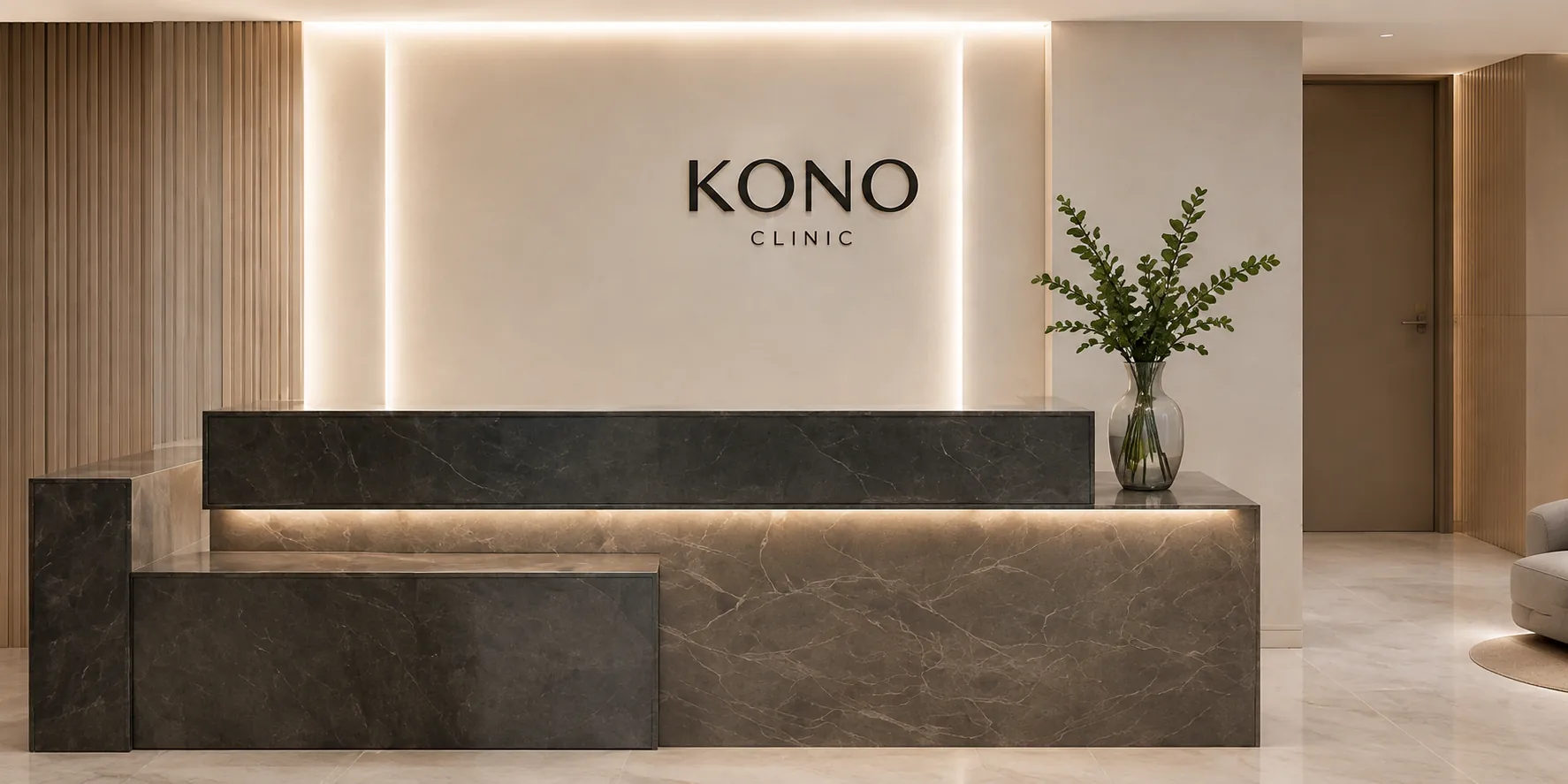 Recepcja KONO Clinic w Białej Podlaskiej